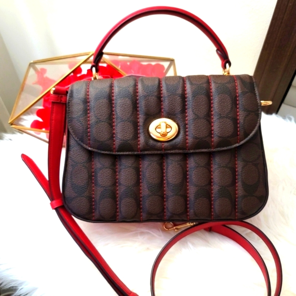 Coach marlie Satchel canvas